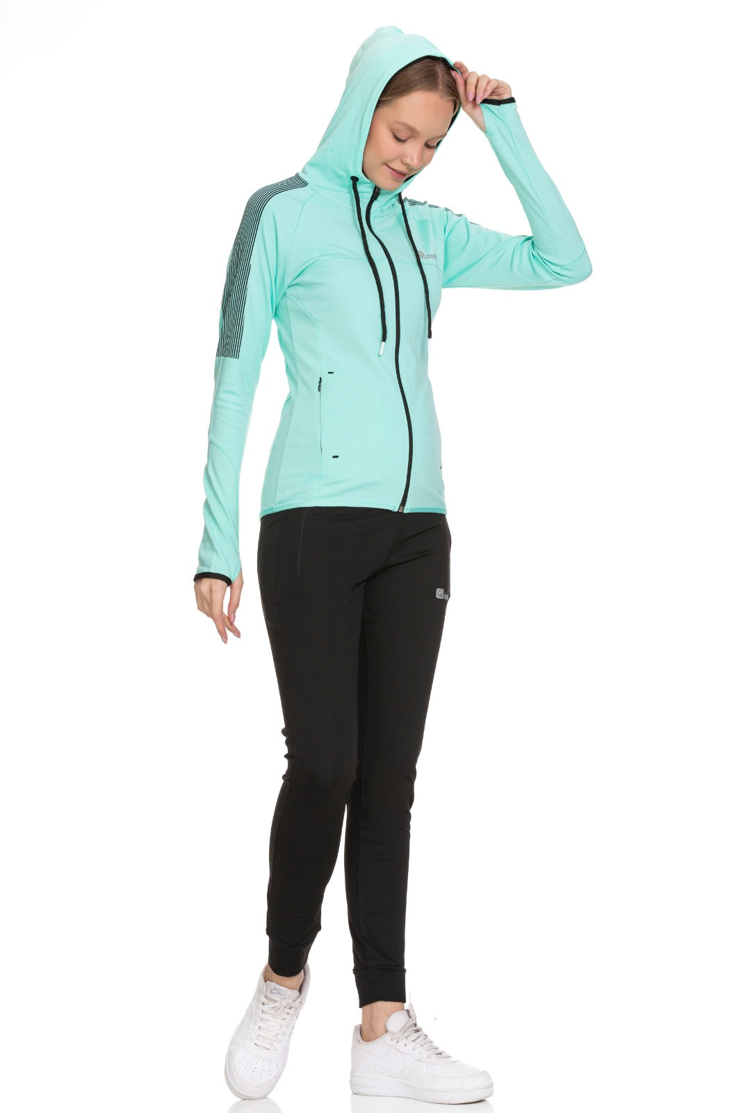 Órré Hoodie Matching Set (Cyan/Black)